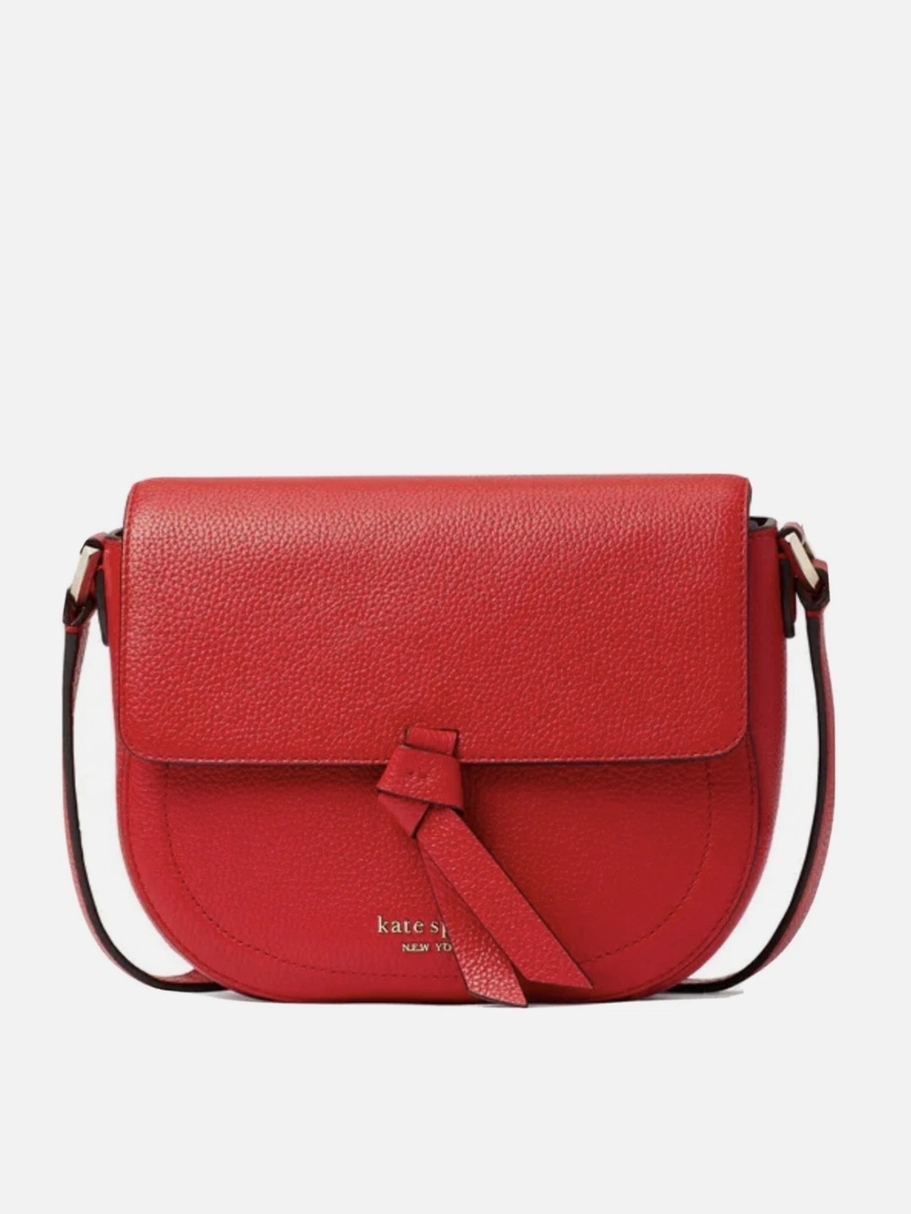 kate spade Red Leather Crossbody Saddle Bag
